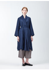 Elegant Long-Sleeve Wrap-Style Women's Jacket Made From Breathable Premium Linen Fabric